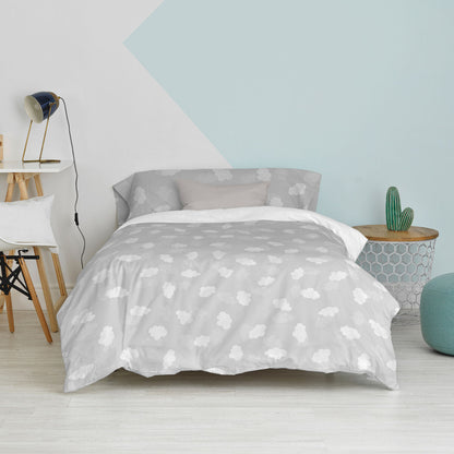 HappyFriday Basic Kids Duvet Cover Set Grey 80/90 Bed 2 Pieces