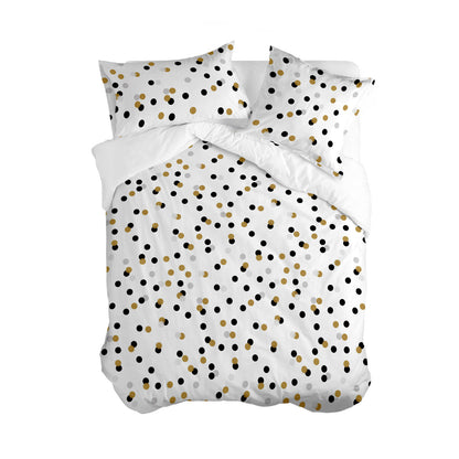 Funda Nórdica HappyFriday Blanc Golden dots Multicolor 140 x 200 cm