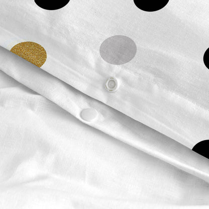 HappyFriday Duvet Cover Blanc Golden dots Multicolor 140 x 200 cm