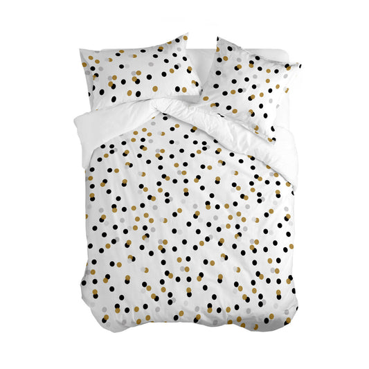 HappyFriday Duvet Cover Blanc Golden dots Multicolor 155 x 220 cm