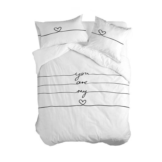 HappyFriday Duvet Cover Blanc My love Multicolor 140 x 200 cm