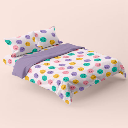 HappyFriday Aware Duvet Cover Funny faces Multicolor 260 x 220 cm