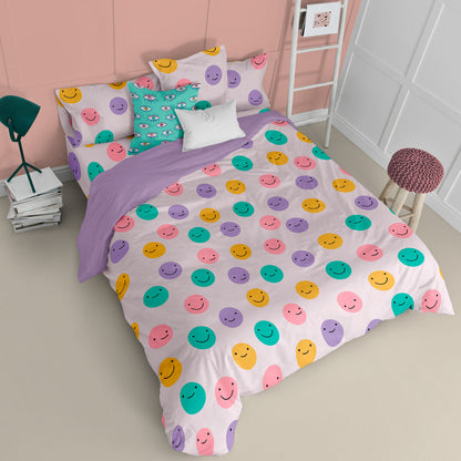 HappyFriday Aware Duvet Cover Funny faces Multicolor 260 x 220 cm