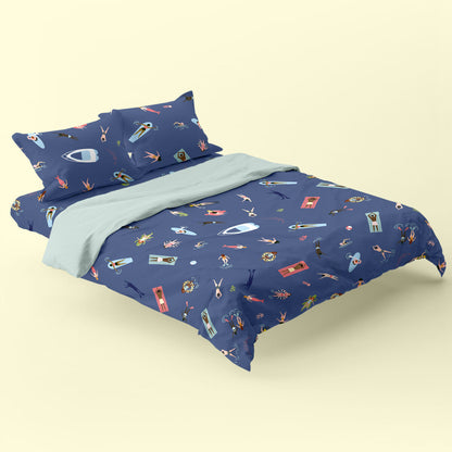 HappyFriday Aware Sea party Duvet Cover Multicolor 260 x 220 cm