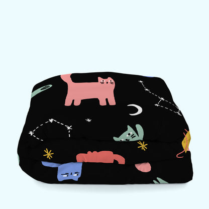 HappyFriday Aware Cosmic cats Multicolor Duvet Cover 260 x 220 cm