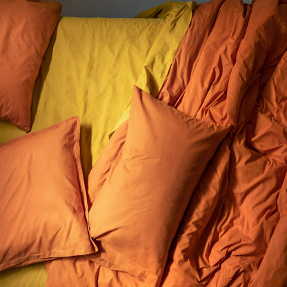 HappyFriday BASIC Terracotta Duvet Cover 155 x 220 cm