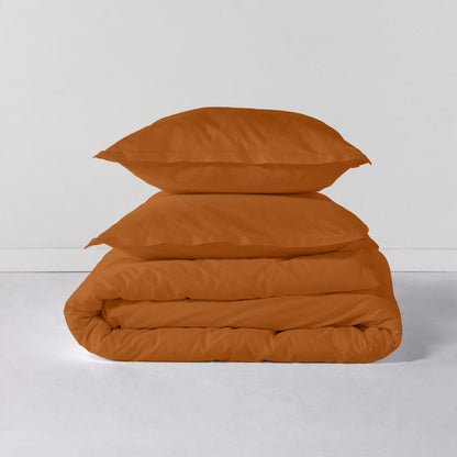 HappyFriday BASIC Terracotta Duvet Cover 155 x 220 cm