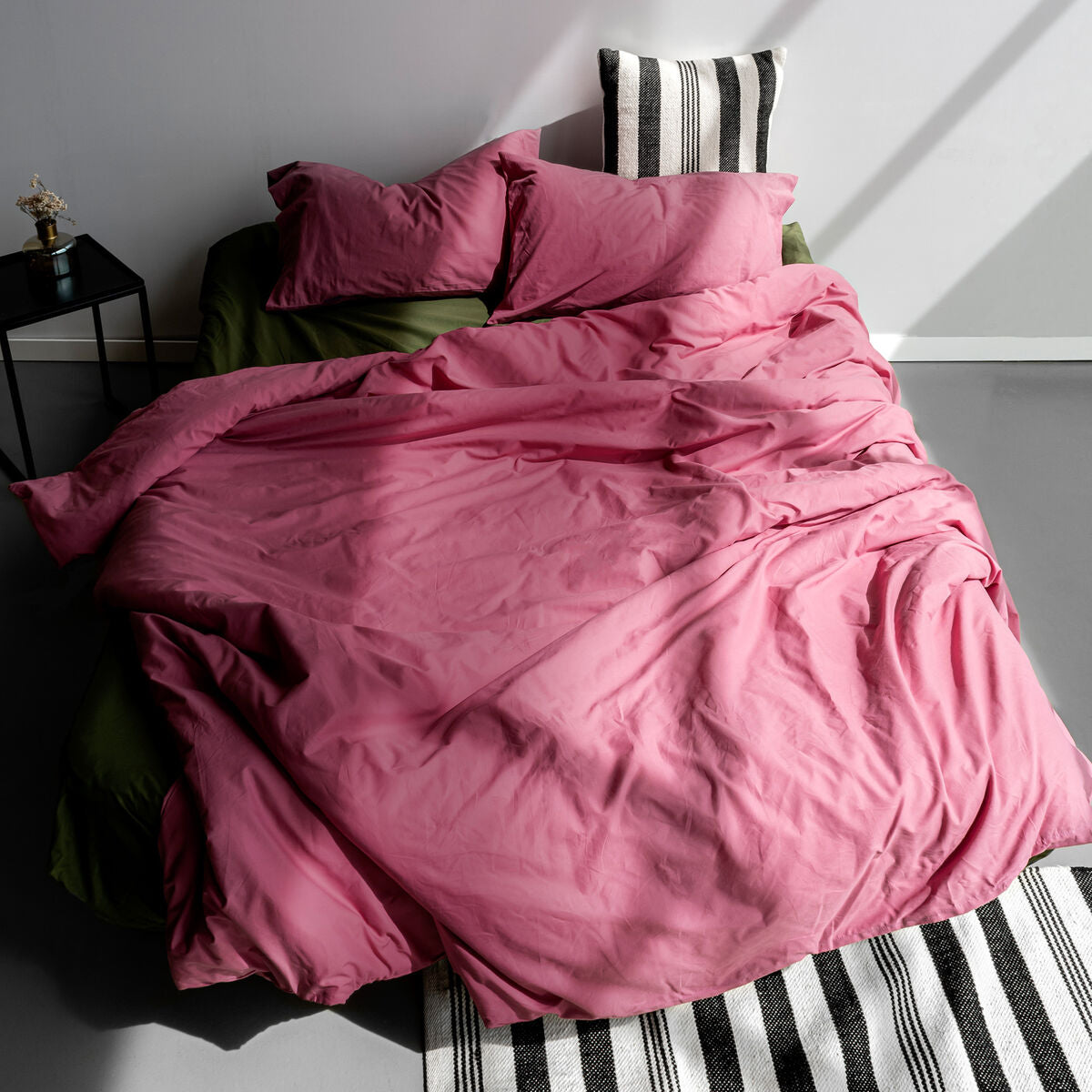 HappyFriday BASIC Magenta Duvet Cover 140 x 200 cm