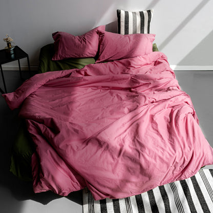 HappyFriday BASIC Magenta Duvet Cover 140 x 200 cm