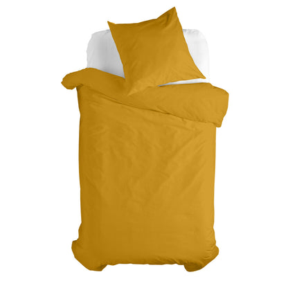 HappyFriday Basic Kids Mustard Duvet Cover Set 80 Bed 2 Pieces