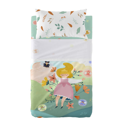 HappyFriday Mr Fox Dreaming Multicolor Baby Crib Sheet Set 2 Pieces