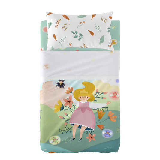 HappyFriday Mr Fox Dreaming Multicolor Baby Crib Sheet Set 2 Pieces