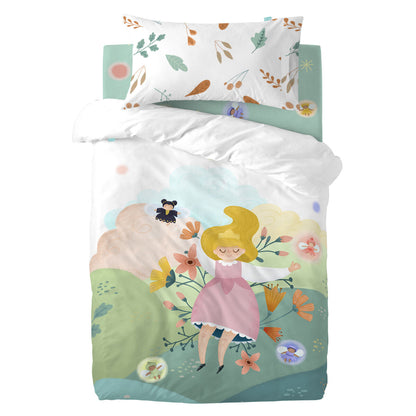 HappyFriday Mr Fox Dreaming Multicolor 2 Piece Duvet Cover Set