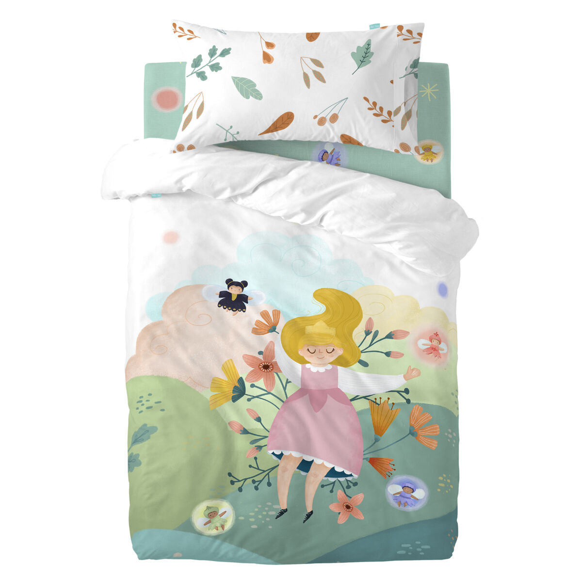 HappyFriday Mr Fox Dreaming Multicolor Baby Crib Duvet Cover Set 2 Pieces