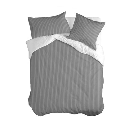 HappyFriday Basic Oxford Gray Duvet Cover 140 x 200 cm