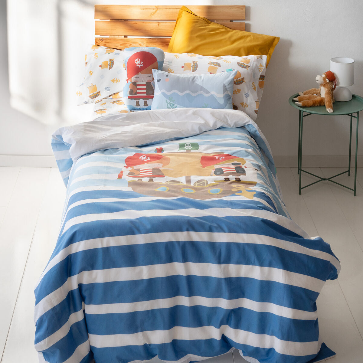 HappyFriday Happynois Pirate Ship Duvet Cover Set Multicolour 105cm Bed 2 Pieces