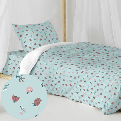 HappyFriday Mini Caterpillars Multicolor Duvet Cover Set 80 Bed 2 Pieces