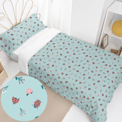 HappyFriday Mini Caterpillars Multicolor Duvet Cover Set 105 Bed 2 Pieces