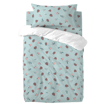 HappyFriday Mini Ladybugs Multicolor Baby Crib Duvet Cover Set 2 Pieces