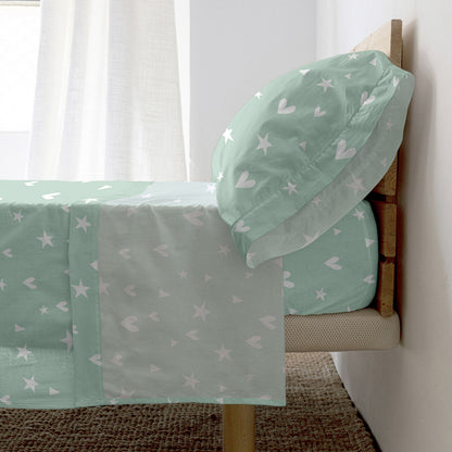 Juego de Sábanas HappyFriday HF Mini Fairy Dust Multicolor Cama de 105 2 Piezas