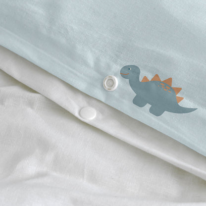 Juego de funda nórdica HappyFriday Mini dinosaur Multicolor Cama de 105 2 Piezas