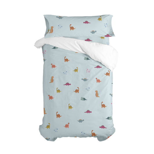 HappyFriday Mini Dinosaur Duvet Cover Set Multicolour 105cm Bed 2 Pieces