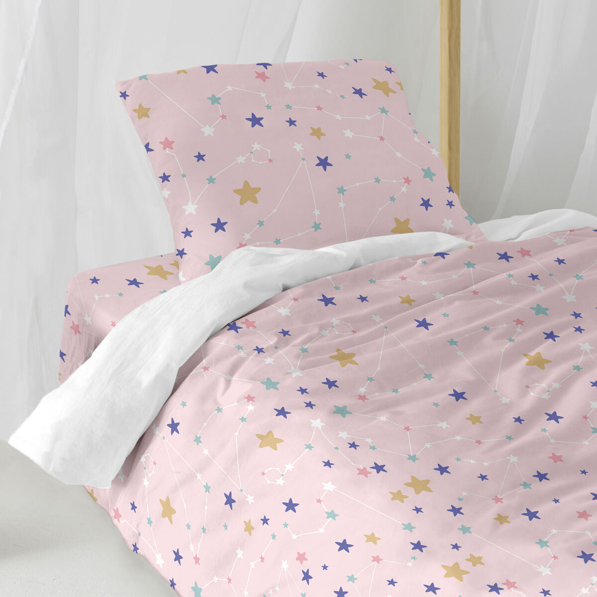 HappyFriday Mini Sky stars Multicolor Duvet Cover Set 80 Bed 2 Pieces