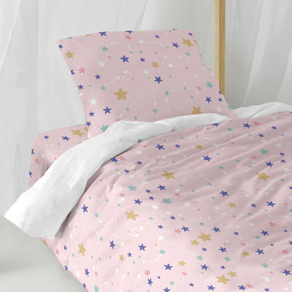 Juego de funda nórdica HappyFriday Mini Sky stars Multicolor Cama de 80 2 Piezas