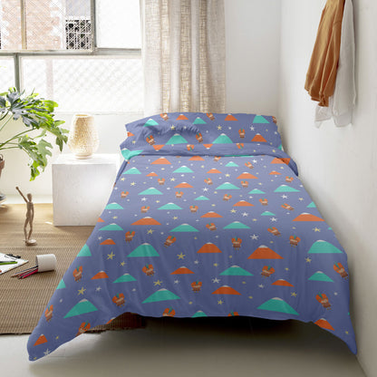 Juego de funda nórdica HappyFriday Happynois Indian Night Multicolor Cama de 80/90 2 Piezas