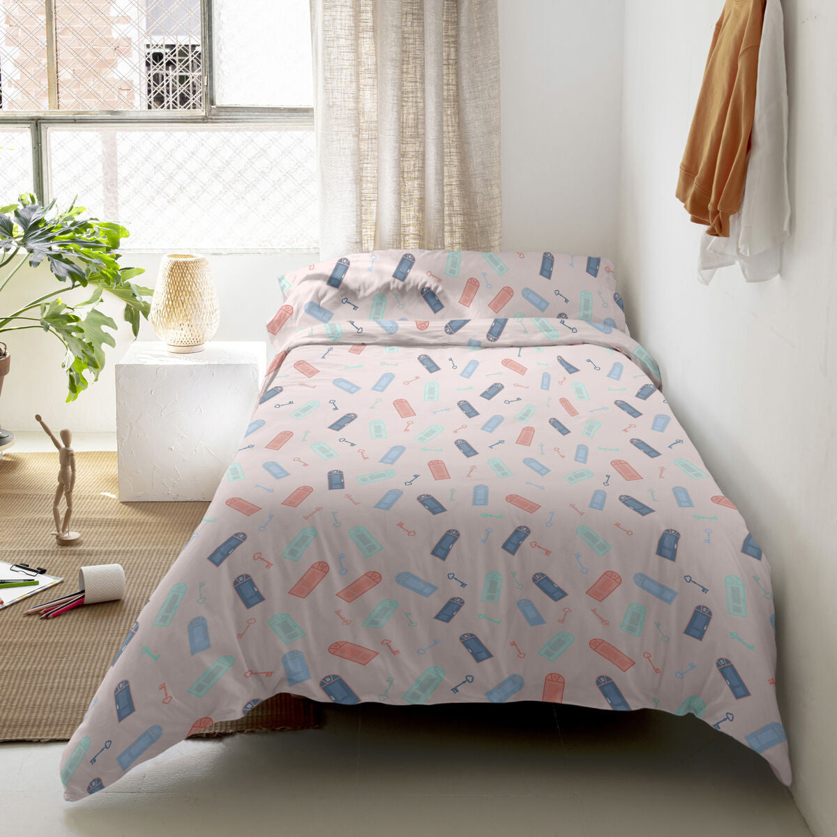 HappyFriday Happynois Neighbourhood Duvet Cover Set Multicolour 80/90 Bed 2 Pieces