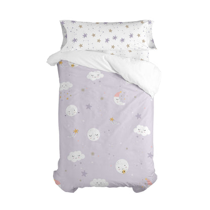 Juego de funda nórdica HappyFriday Moshi Moshi Moons Multicolor Cama de 80/90 2 Piezas