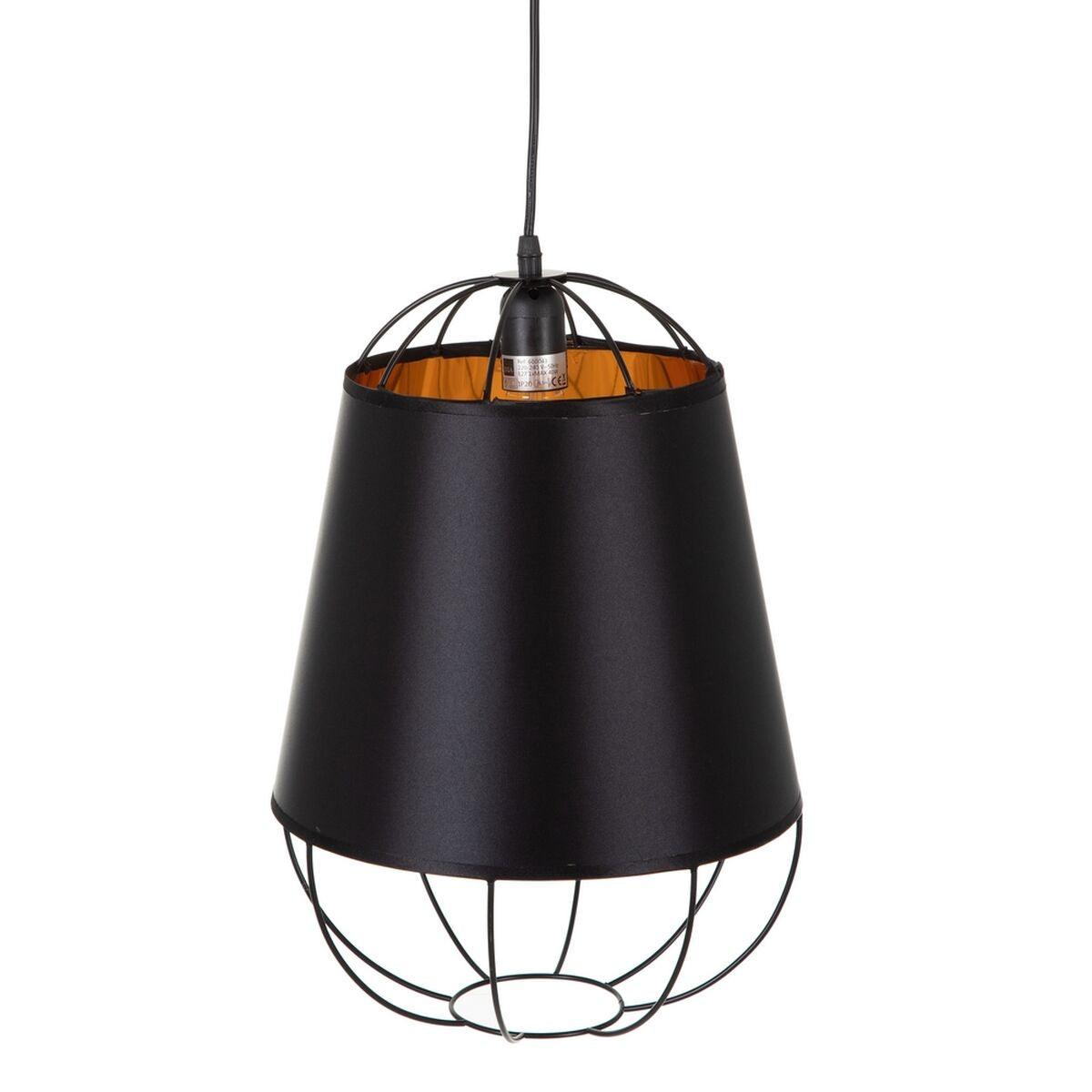 Black Gold Metal Ceiling Lamp 30 x 30 x 41 cm