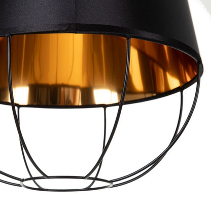 Black Gold Metal Ceiling Lamp 30 x 30 x 41 cm