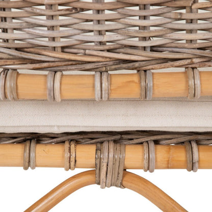 Sofa 124.5 x 70 x 80 cm Natural Rattan