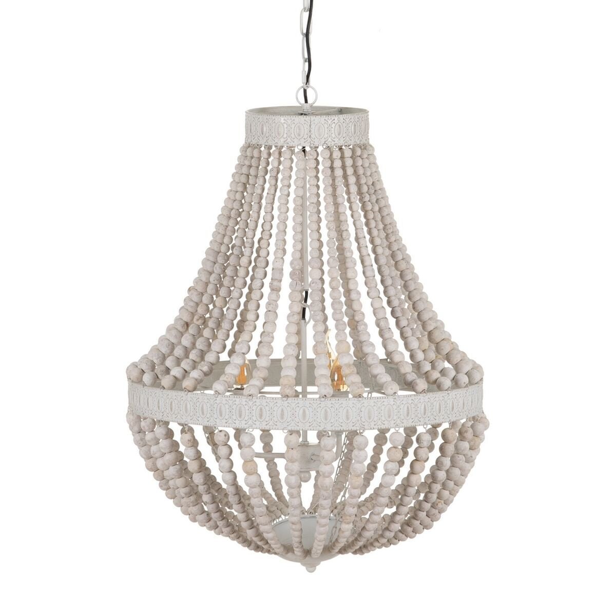 Ceiling Lamp White Wood Metal 220 V 240 V 220-240 V 60 x 60 x 80 cm