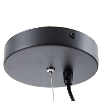 Black Metal Ceiling Lamp 26 x 26 x 46 cm