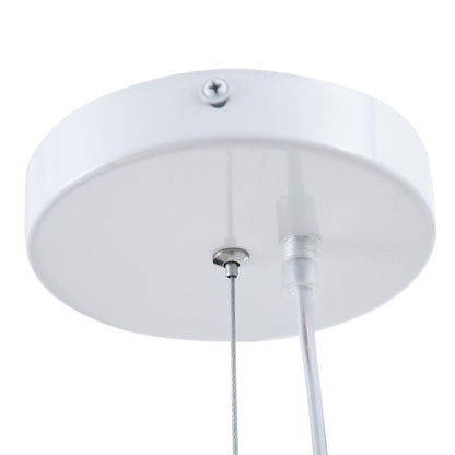 Metal Ceiling Lamp 26 x 26 x 46 cm White