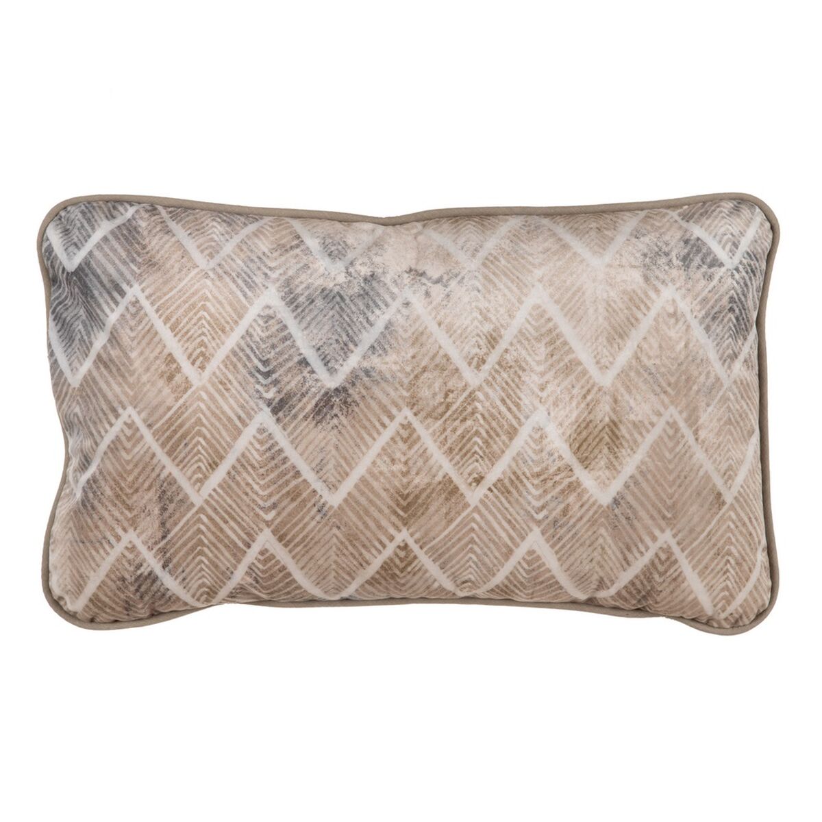 Beige Geometric Cushion 50 x 30 cm