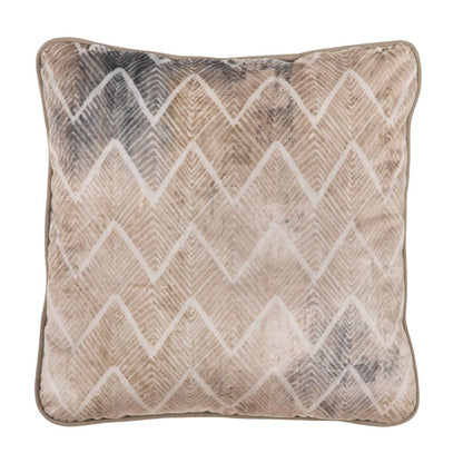 Beige Geometric Cushion 45 x 45 cm Square