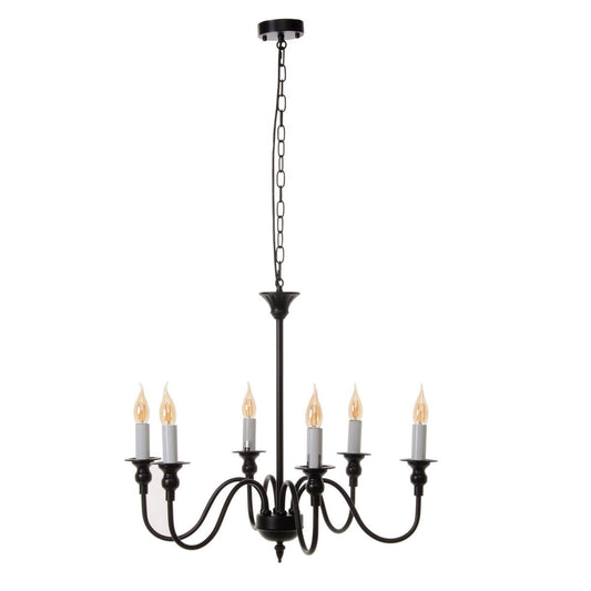 Ceiling Lamp Black White Iron 40 W 220 V 65 x 65 x 49.5 cm