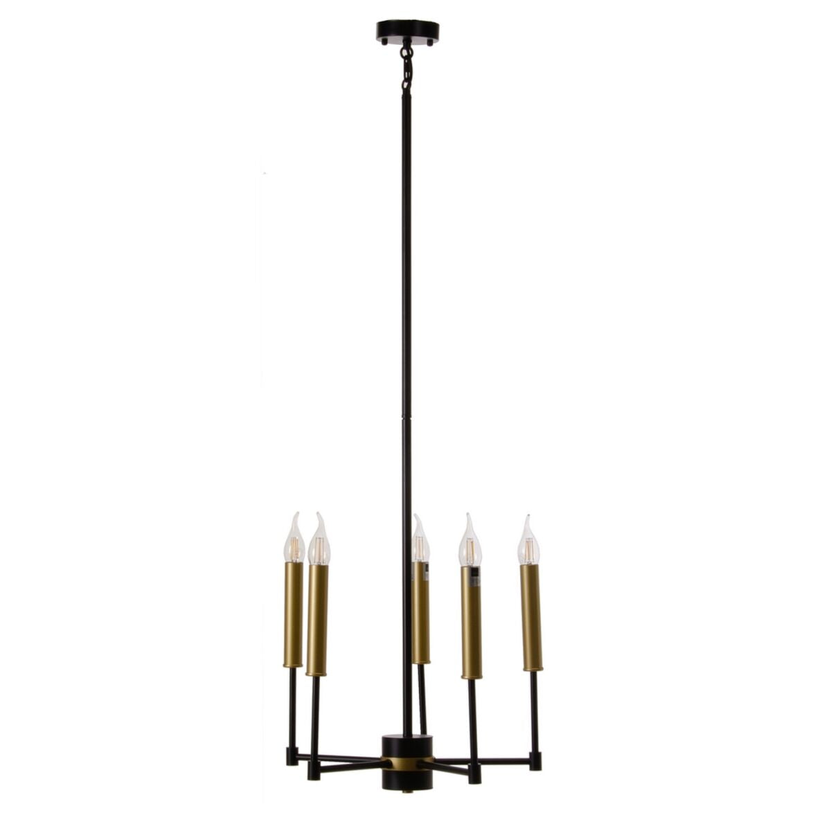 Ceiling Lamp 40.5 x 43 x 33 cm Black Gold Metal