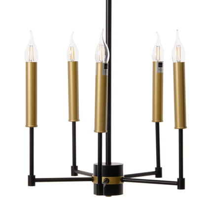 Ceiling Lamp 40.5 x 43 x 33 cm Black Gold Metal