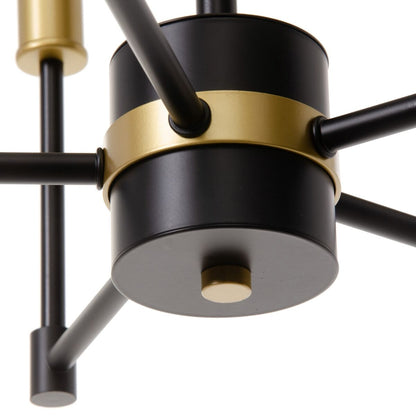 Ceiling Lamp 40.5 x 43 x 33 cm Black Gold Metal