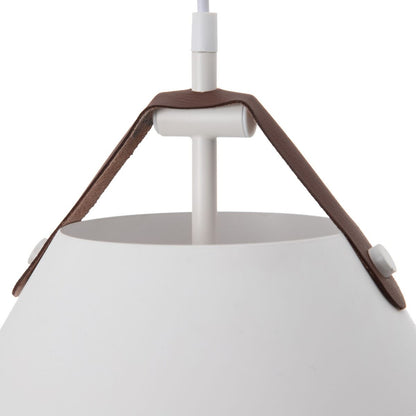 White Metal Ceiling Lamp Ø 13 cm 36 x 36 x 38 cm