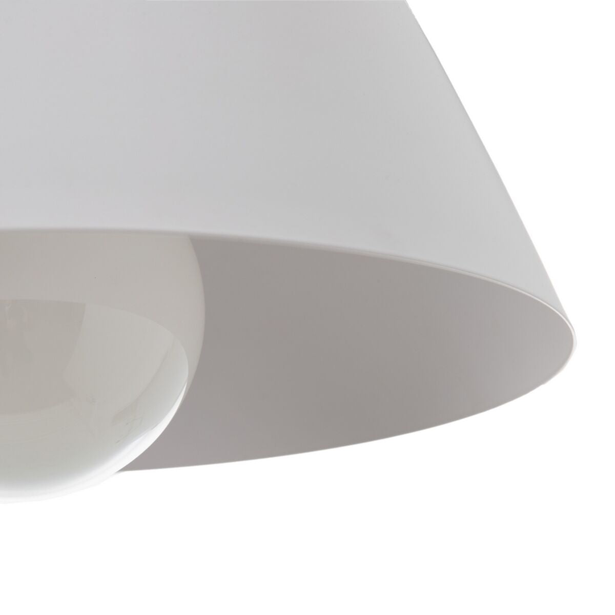 White Metal Ceiling Lamp Ø 13 cm 36 x 36 x 38 cm