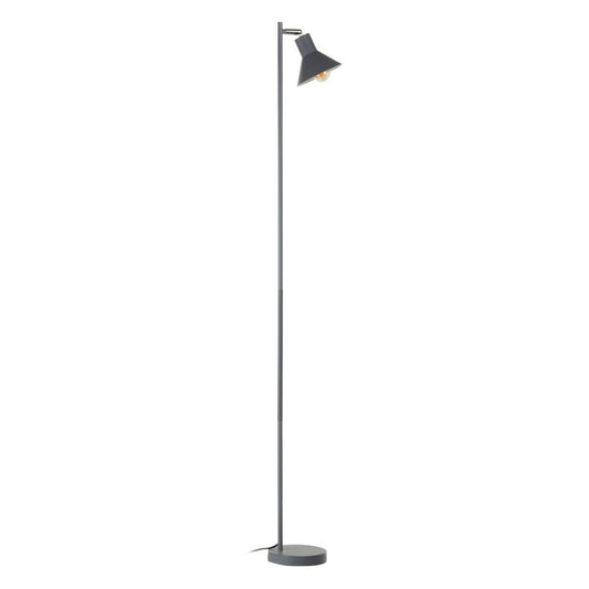 Floor Lamp 15.5 x 15.5 x 143 cm Grey Metal