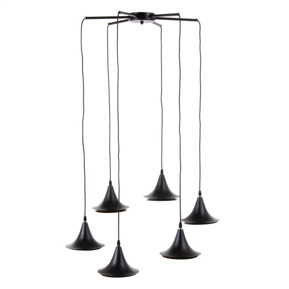 Ceiling Lamp 51.5 x 51.5 x 100 cm Black Gold Metal Ø 18.5 cm