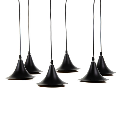 Ceiling Lamp 51.5 x 51.5 x 100 cm Black Gold Metal Ø 18.5 cm