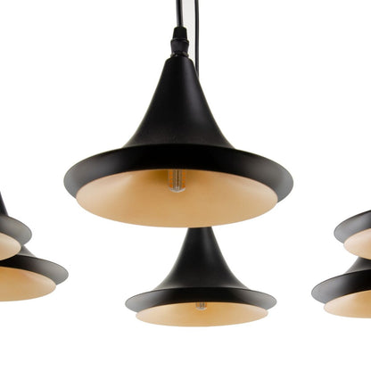 Ceiling Lamp 51.5 x 51.5 x 100 cm Black Gold Metal Ø 18.5 cm