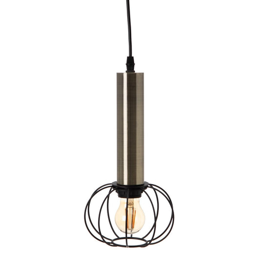 Black Gold Metal Ceiling Lamp 16 x 16 x 30 cm